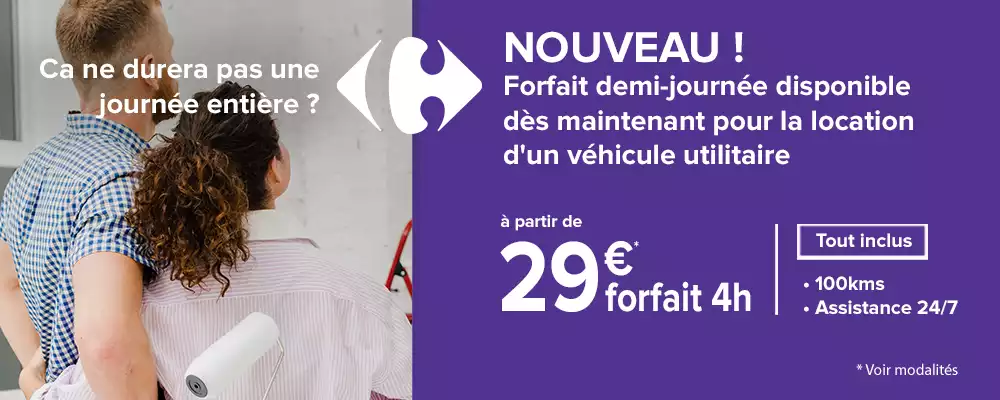 Promotion Carrefour location voiture et utilitaire, automobile et camion
